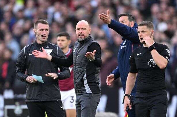 Reason why West Ham were awarded a controversial late penalty against Man Utd