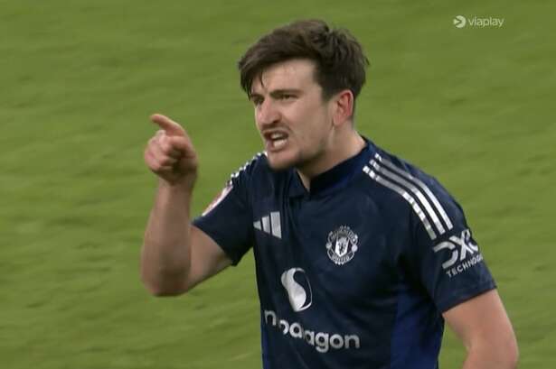 Harry Maguire's brutal words to Kai Havertz spotted by fans in Man Utd vs Arsenal brawl