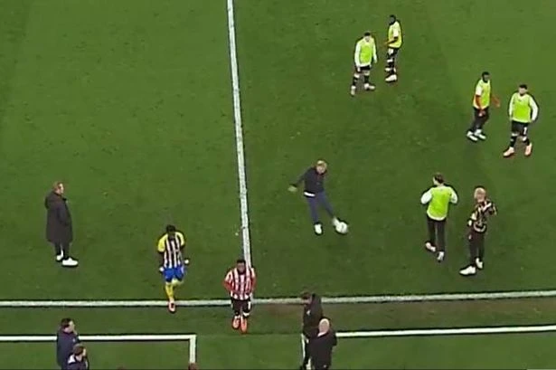 Chris Wilder sent off after blasting ball into the face of supporter during clash