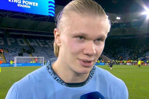 Goal machine Erling Haaland's cutting response after Man City finally win a game