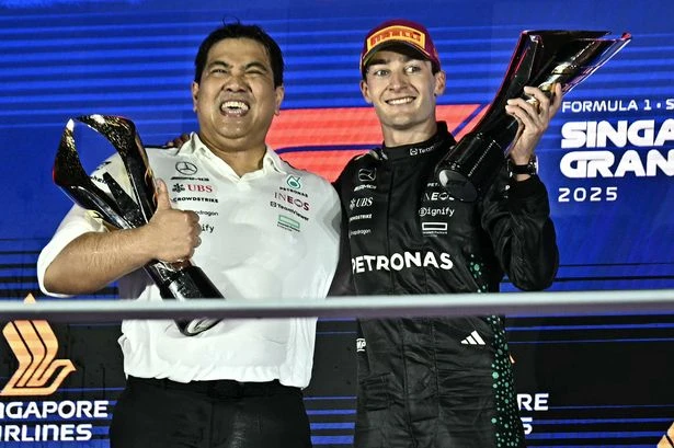 Mercedes F1 sponsor chief issues apology after Singapore GP celebration backlash