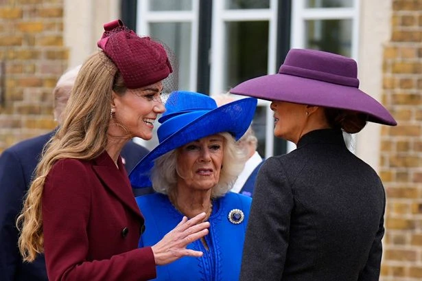Kate Middleton's 'uncomfortable' handbag trick after Donald Trump's 'affectionate' move