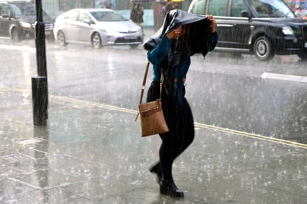 Weather maps show exactly when 600-mile rainstorm will hit UK as 8 counties avoid