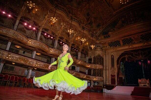 Gran wins £1m on the lottery and finally tangoes at Blackpool Tower in dream gowns