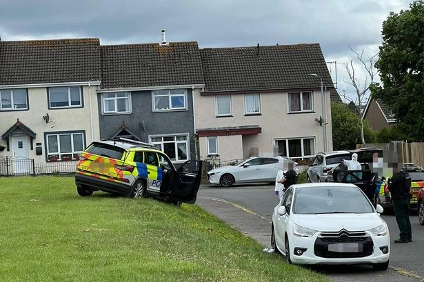 Police officer seriously injured after being hit with stolen cop car