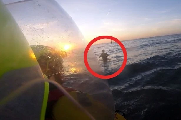 Beachgoer saved from sinking sand in North Wales as tide 'rises to her waist'