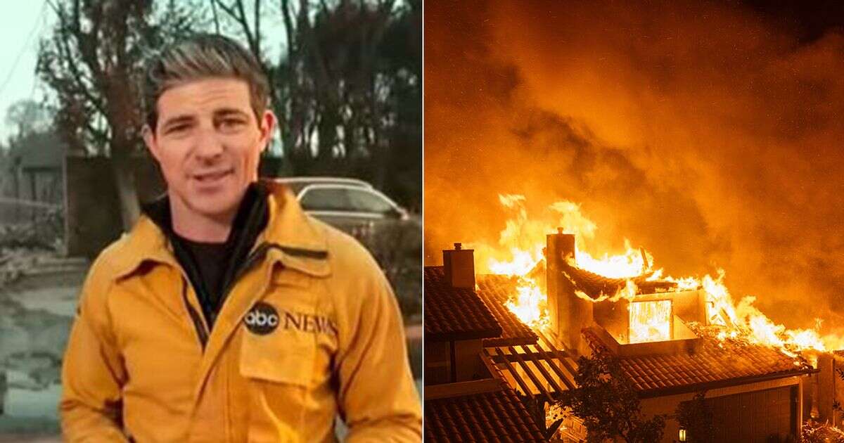 ABC star leaves The View panel stunned as he films LA fires outside relatives burnt house