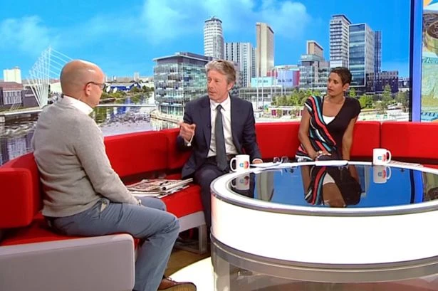 BBC Breakfast's Charlie Stayt urges guest to 'stop' as 'slaps' disrupt show