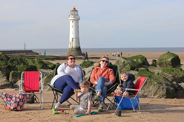The sandy beach a two hour drive from Birmingham with 'fairy village' nearby