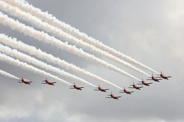 Full list of Red Arrows flypast locations as jets prepare to fly over Midlands