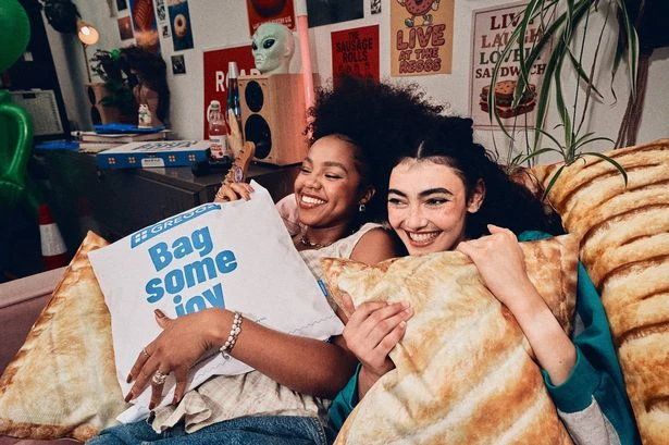 Greggs unveils new homeware range with sausage roll beanbags and steak bake cushions