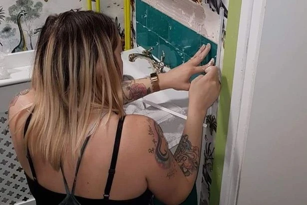 Mum makes stunning dinosaur bathroom for 'obsessed' kids