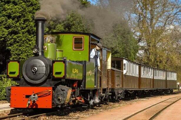 The steam train 'spectacle' in a country park near Birmingham with a carvery and free shuttle bus