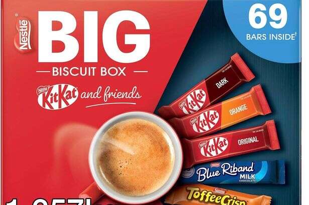 Nestle's 69-piece 'chocolate biscuit lovers' paradise' box including KitKats under £15 on Amazon