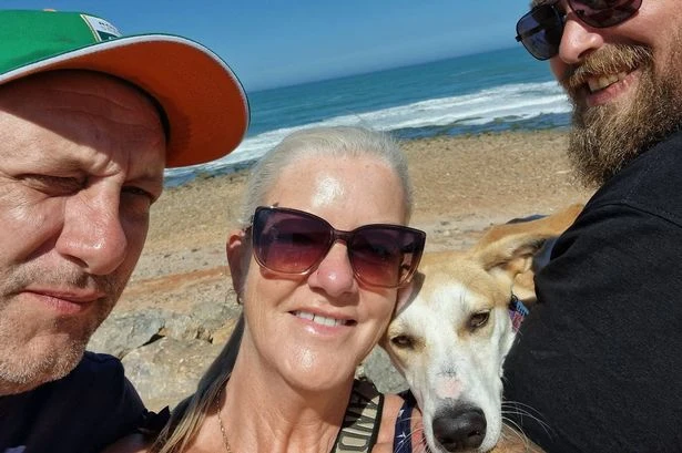 Couple drives 5,000 miles to bring home pup with 'wonky' legs