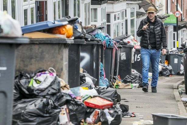 Rubbish strewn all over Birmingham as bins strike reaches 13th week