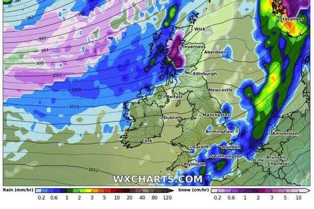 Exactly where 36-hour Christmas snow blizzard will hit