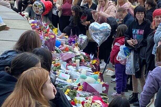 Liam Payne vigil in Birmingham City Centre sees tributes placed and balloons released