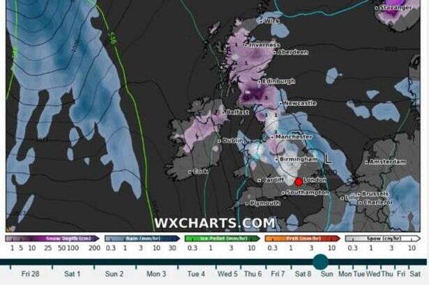 Exact date brutal winter blast to hit England - all 14 places that could see snow