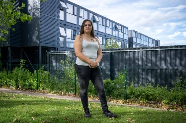 Single mum living in metal shipping container for two years says it's like 'prison'