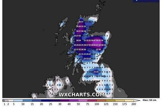 Weather maps turn purple as -10 polar blast to hit parts of UK in days