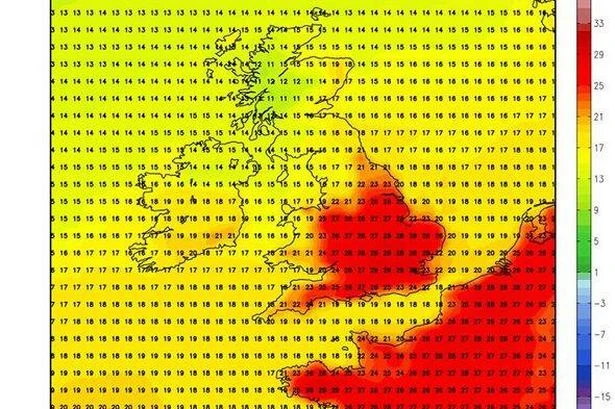UK hot weather maps show 29C heat blast returning to end storms - 10 hottest cities