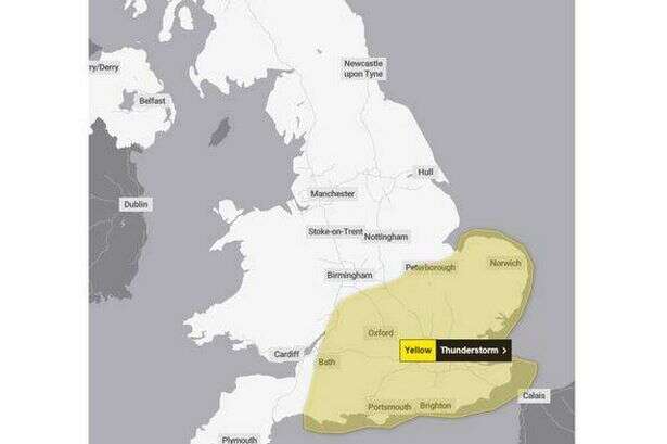 Met Office issues 12-hour thunderstorm warning for today as power cuts 'likely'