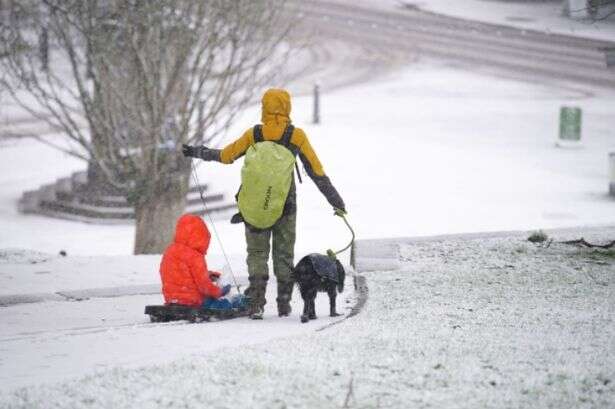 All the parts of England that will be covered by snow on Saturday and Sunday