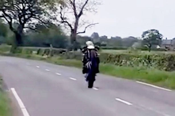 Moment menace motorbiker flaunted 89mph speed - then paid price