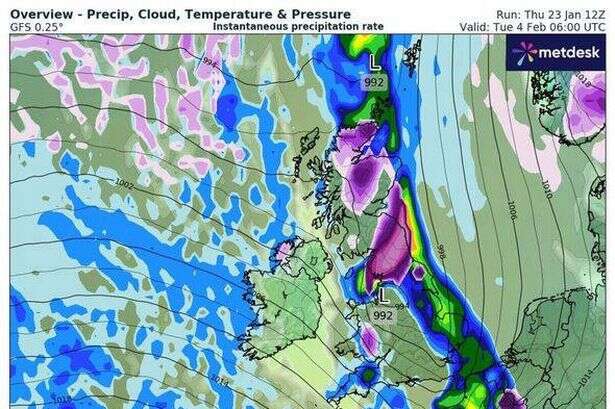 Exact date UK to be hit by -4C Arctic blast and snow as weather maps pinpoint cold snap