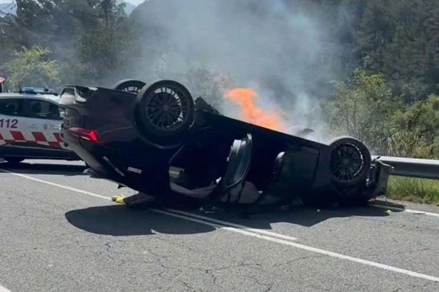 Phat Lads owner dodges death after escaping fireball Audi RS6 in horror holiday crash