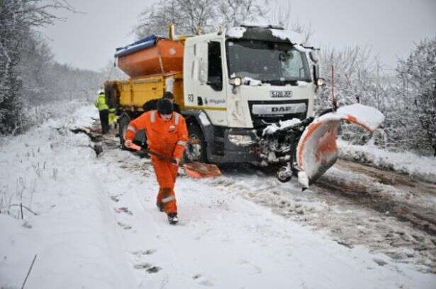 Nine counties in England facing -4C snow tomorrow