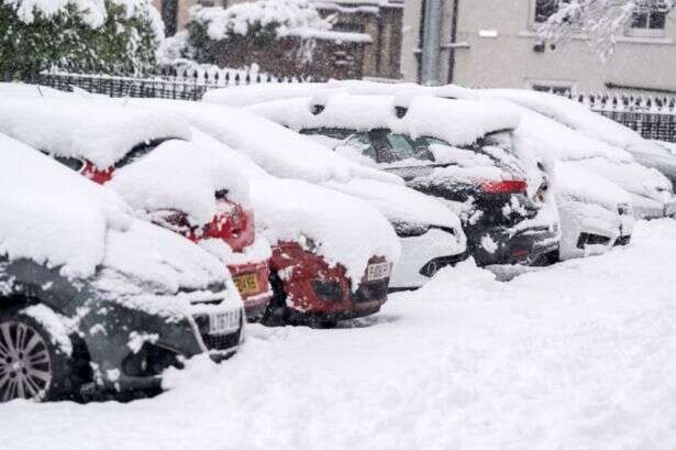 Nine counties in England set to wake up to 600-mile snow 'whiteout' next week