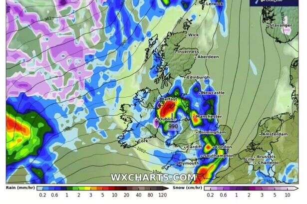 Storm fears as maps turn red amid severe 74mph wind blast