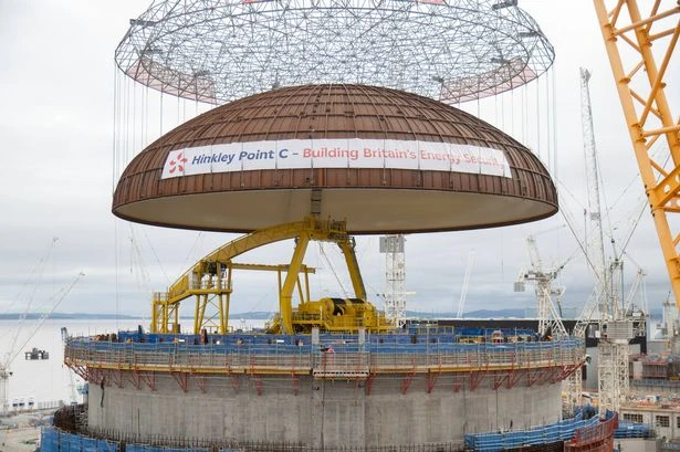 Incredible scenes as massive dome placed at new £26billion nuclear power station