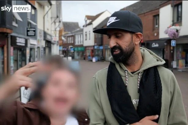 Racial slurs hurled at businessman in front of children during live Sky News segment in Nuneaton