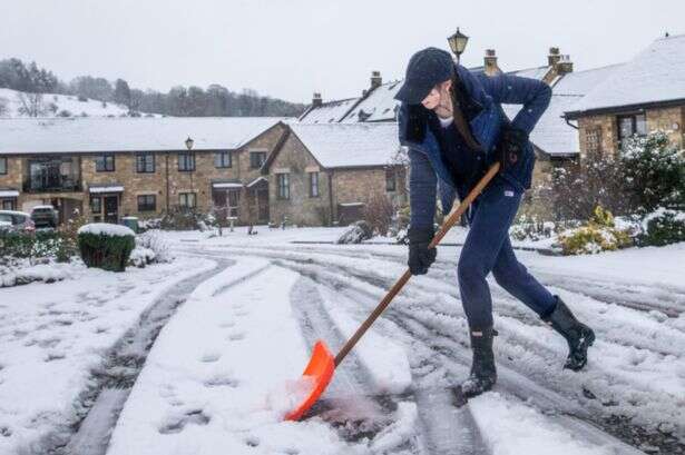 Eight counties in England face -3C snow falling at rate of 7cm per hour