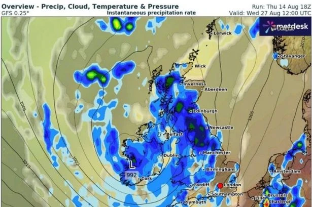 The eight places that are set to avoid 600-mile rain storm