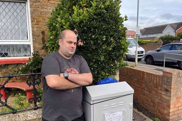 Man in row with Virgin Media after they 'put broadband cabinet on his property'