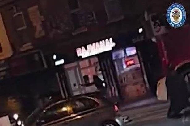 Moment Birmingham opens fire in street as victim grabs 'human shield' to escape bullets