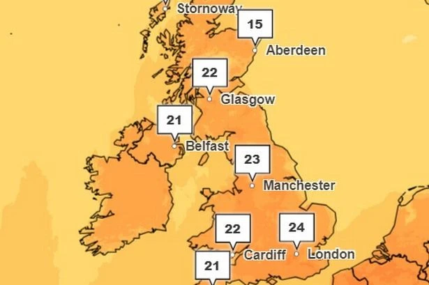 Exact hour UK will sizzle hottest in weekend heatwave ahead of 26C scorcher