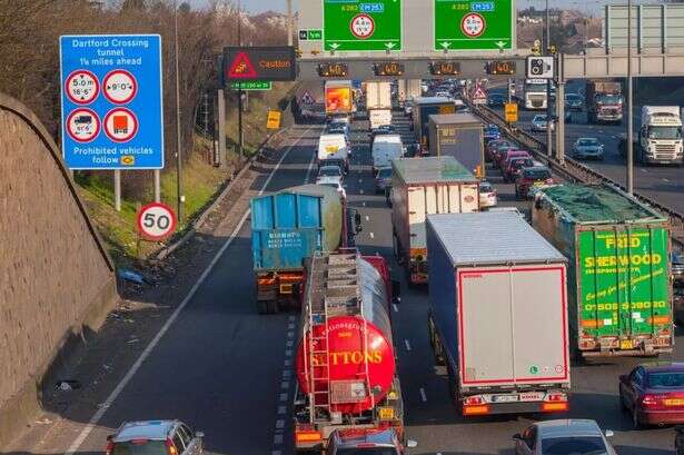 Drivers in England who use tunnels at 'peak times' face £180 fines