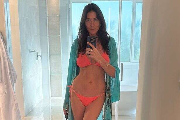 Lisa Snowdon stuns fans with real age as she strips to tiny bikini