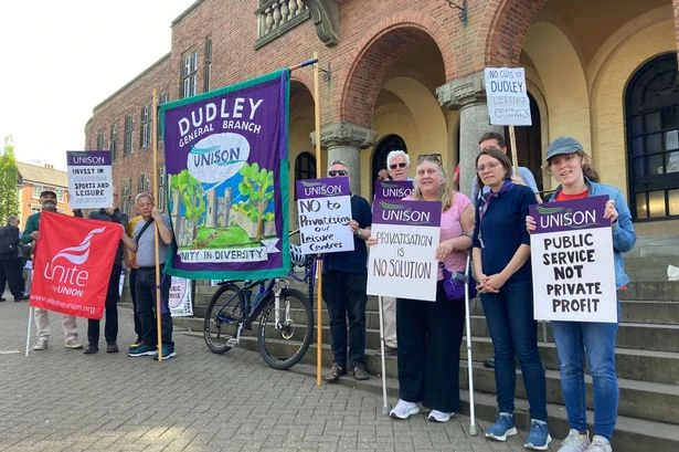 Protest over leisure centre 'privatisation' plan