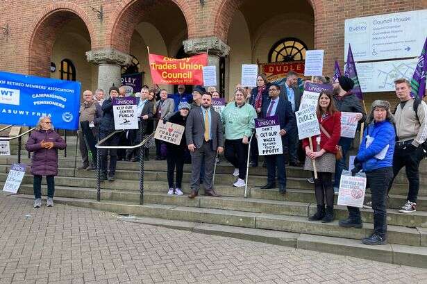 Protest ahead of vote to support an end to leisure centre outsourcing