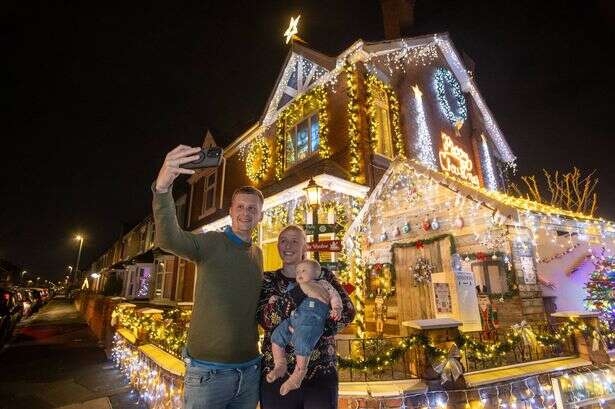 Inside Midland house transformed into Christmas winter wonderland