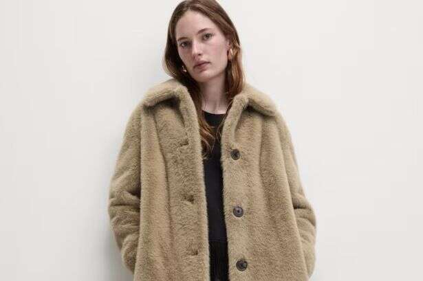 Marks and Spencer's faux fur collared longline coat is a winter must-have