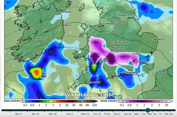 Weather maps show parts of West Midlands set for snow