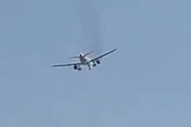 Moment plane 'explodes' into flames shortly after takeoff as huge boom heard