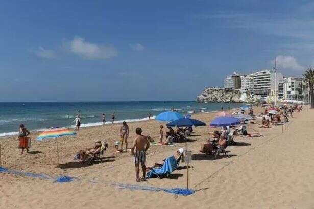 Benidorm police warn UK tourists 'do not cross thin blue line' on beaches